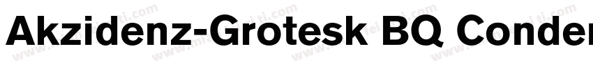 Akzidenz-Grotesk BQ Condensed A Med字体转换
